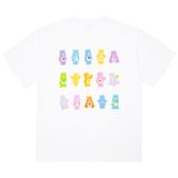  Áo Thun ADLV [Acmé de la vie x Care Bear] -  COLORFUL CARE BEARS SHORT SLEEVE WHITE T-SHIRTS 