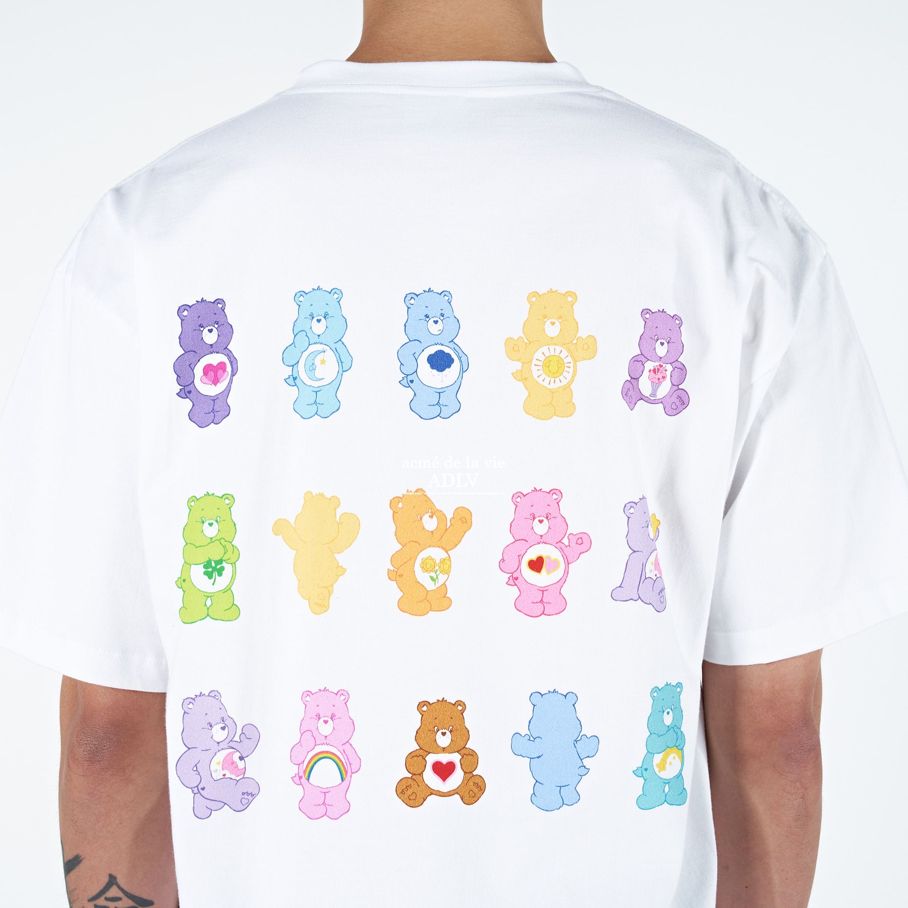  Áo Thun ADLV [Acmé de la vie x Care Bear] -  COLORFUL CARE BEARS SHORT SLEEVE WHITE T-SHIRTS 