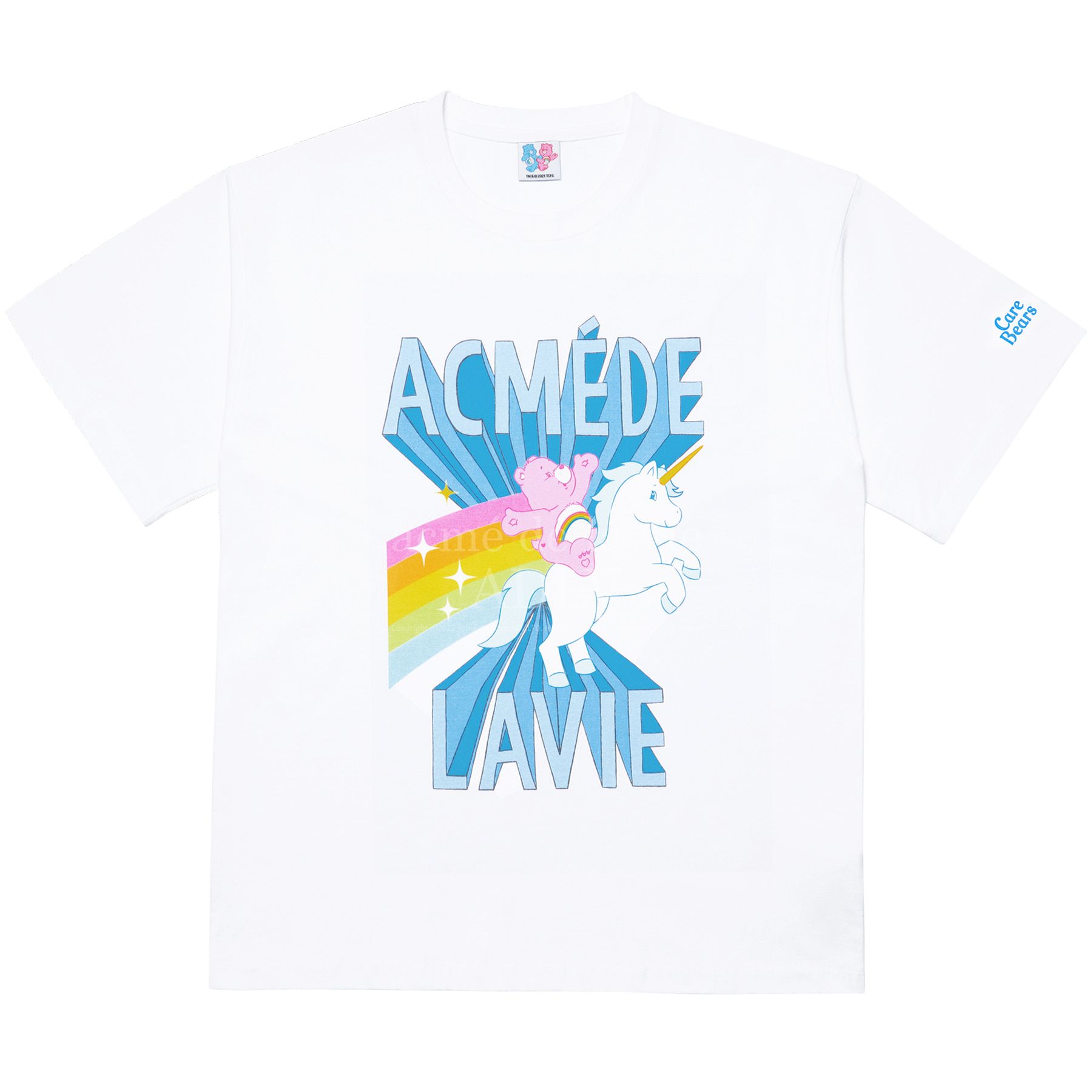  Áo Thun ADLV [Acmé de la vie x Care Bear] -  CARE BEARS SHORT SLEEVE WHITE T-SHIRTS 