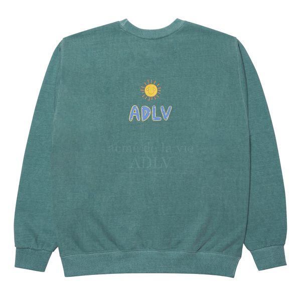  Áo Sweater ADLV [Acmé de la vie x Care Bear] - DONUT WORRY SWEATSHIRTS WASHING GREEN 