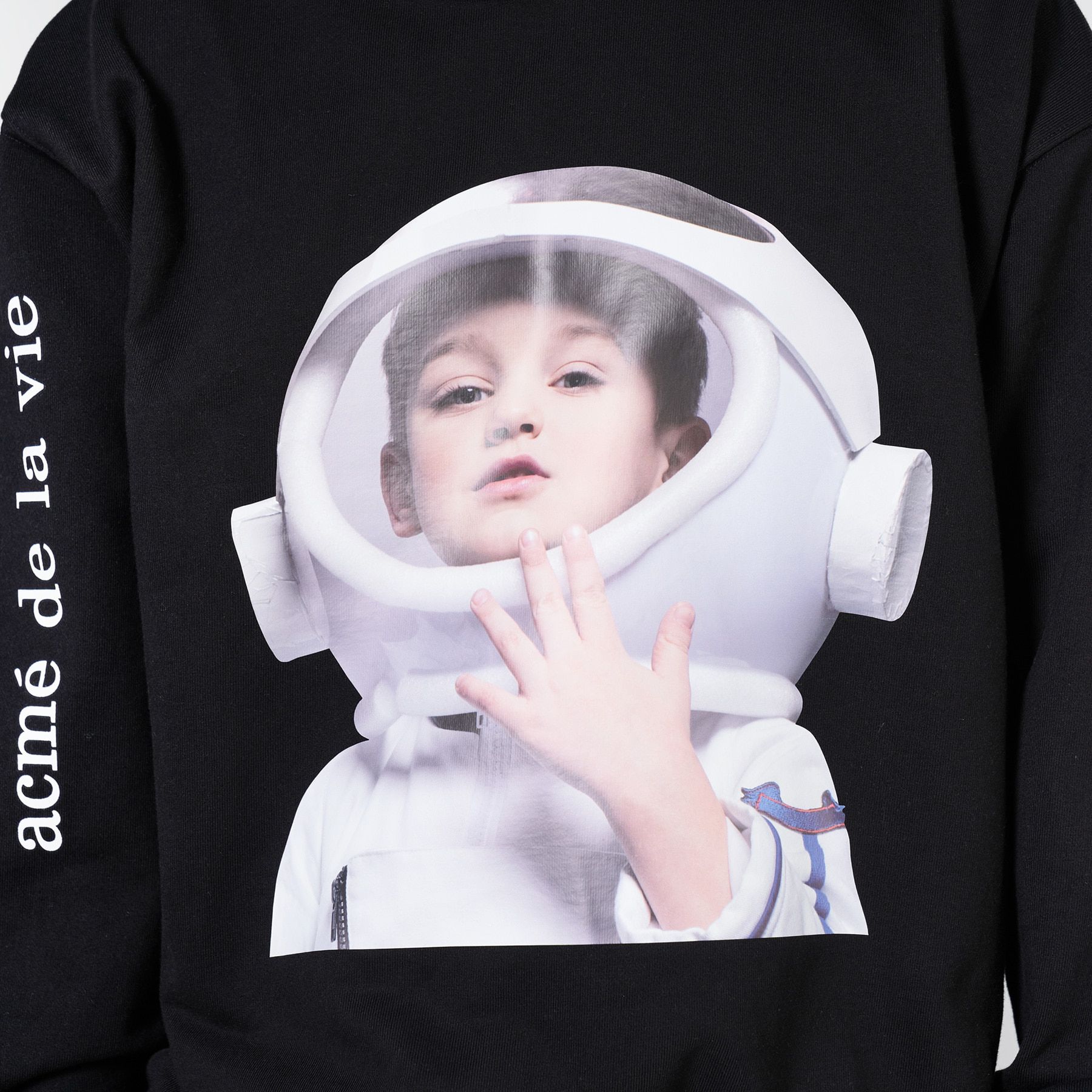  Hoodie - Acmé de la vie - ADLV BABY FACE HOODIE BLACK ASTRONAUT 