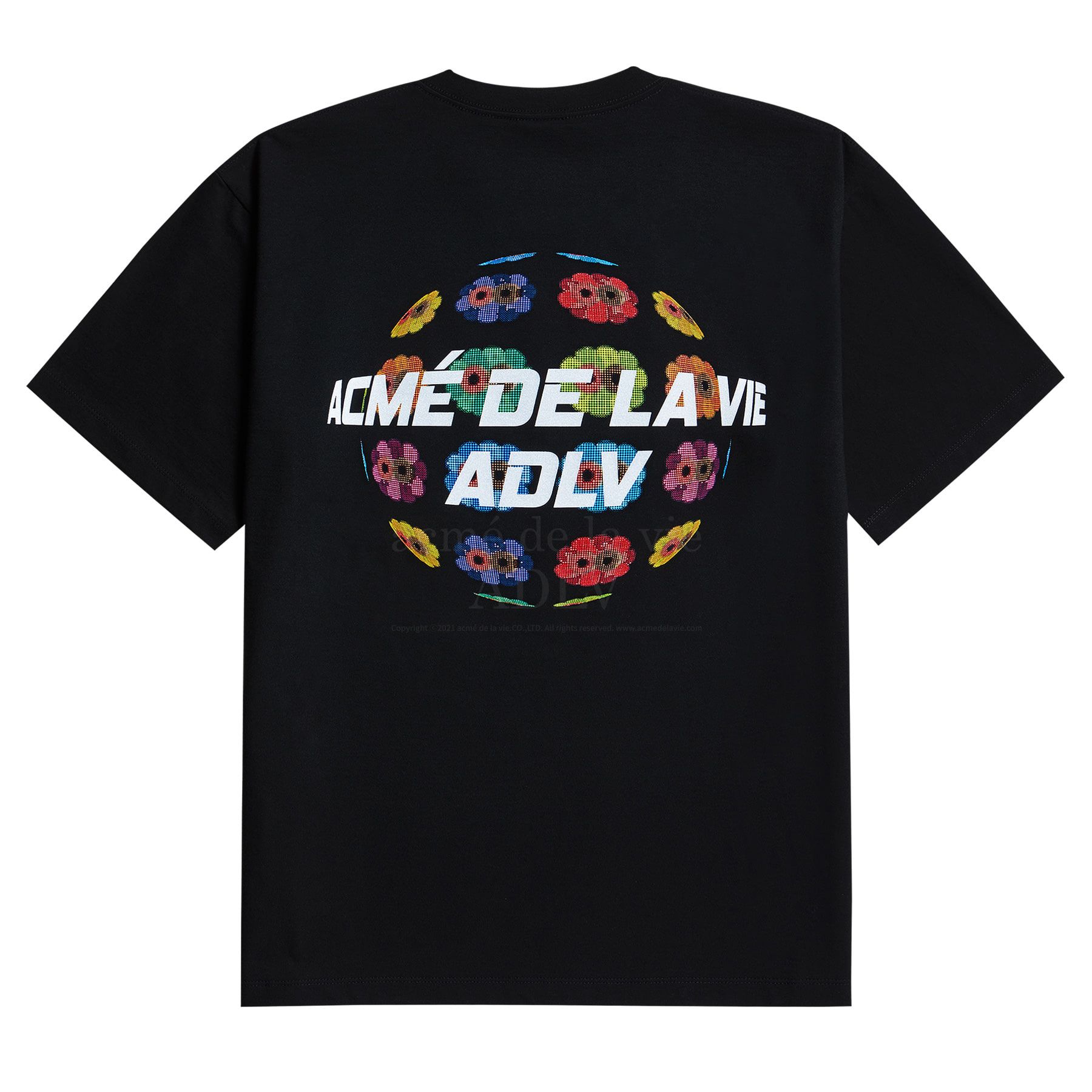  Áo thun ADLV - Acmé de la vie - DONUT MIRROR BALL SHORT SLEEVE T-SHIRT BLACK 