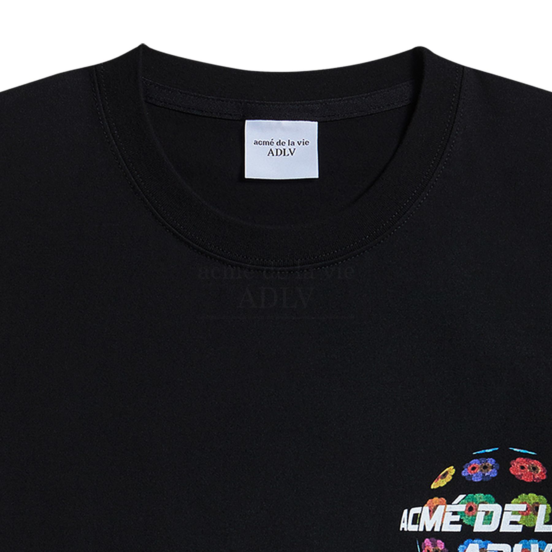  Áo thun ADLV - Acmé de la vie - DONUT MIRROR BALL SHORT SLEEVE T-SHIRT BLACK 