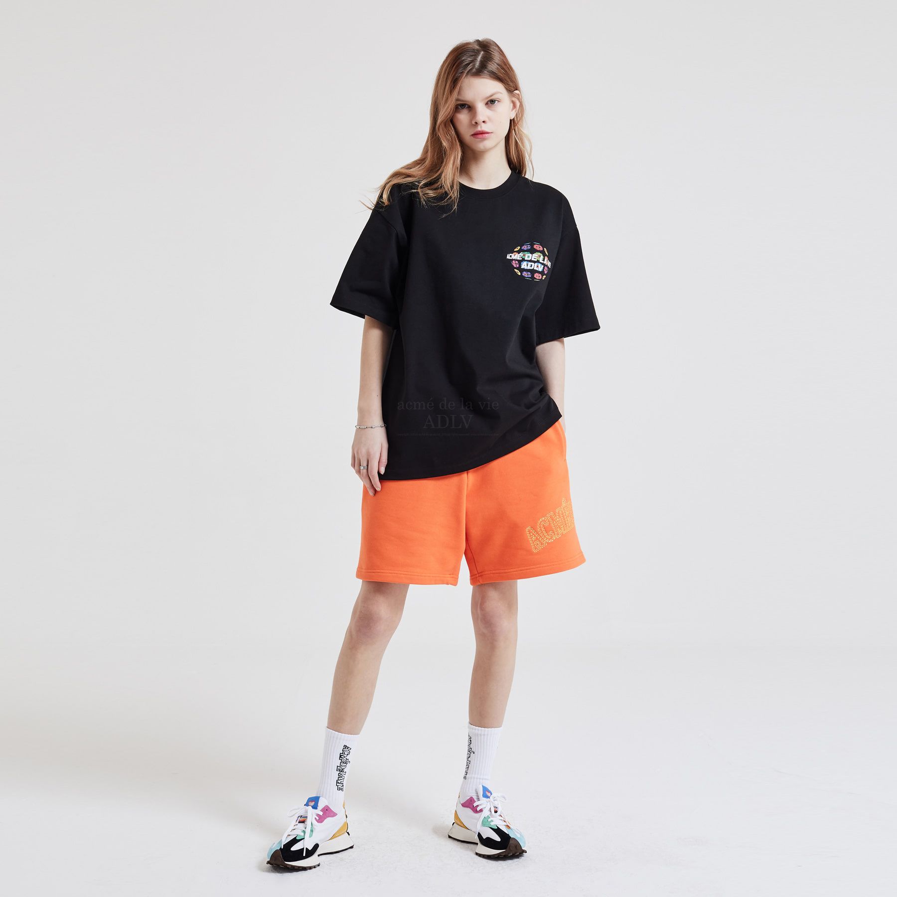  Áo thun ADLV - Acmé de la vie - DONUT MIRROR BALL SHORT SLEEVE T-SHIRT BLACK 