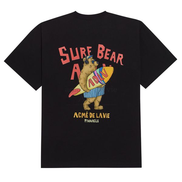  Áo thun ADLV - Acmé de la vie - SURFING BEAR SHORT SLEEVE T-SHIRT BLACK 