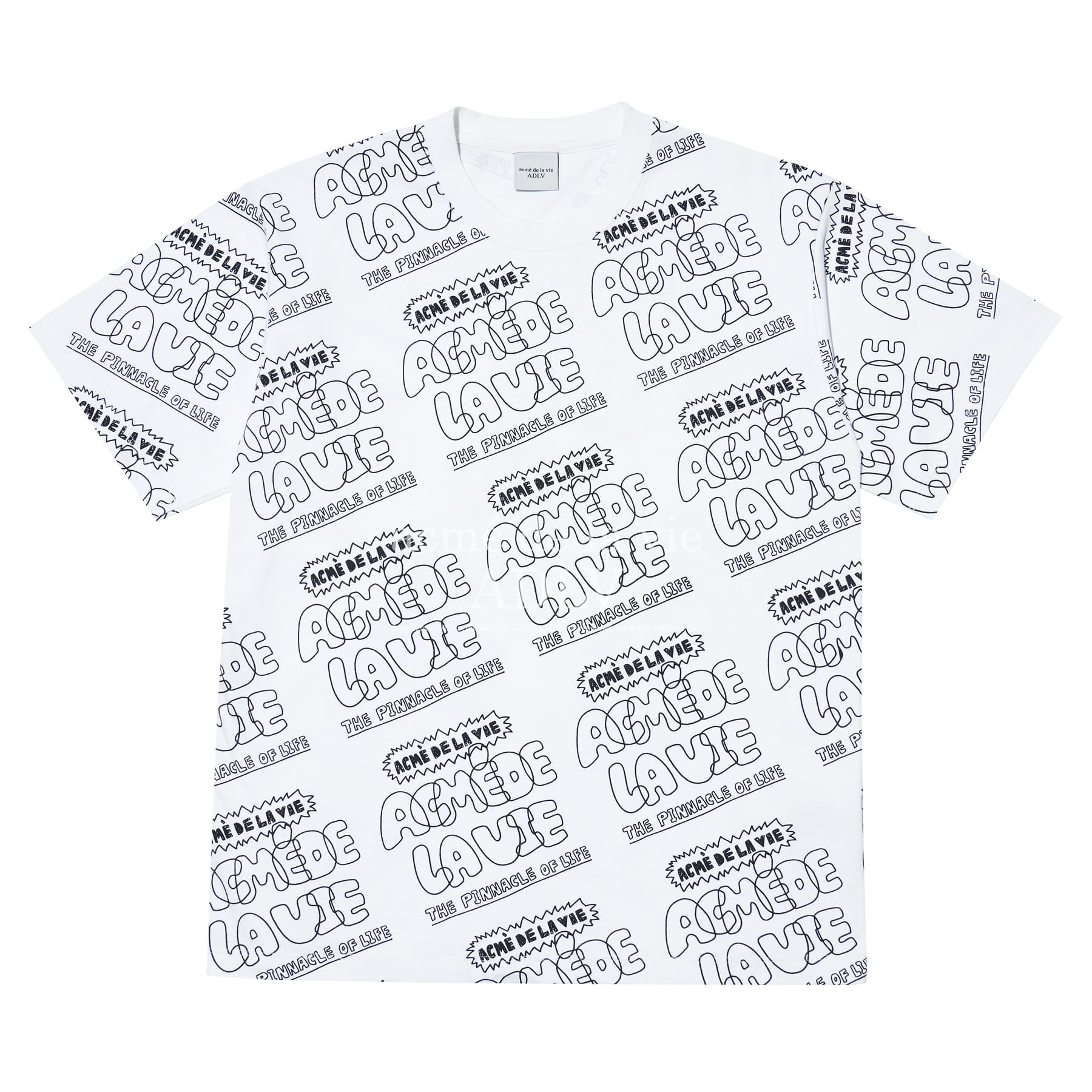  Áo thun - ADLV - Acmé de la vie - ADLV LOGO PATTERN SHORT SLEEVE T-SHIRT WHITE 