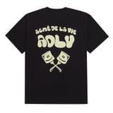  Áo thun - ADLV - Acmé de la vie - ADLV MARSHMALLOW SHORT SLEEVE T-SHIRT BLACK 