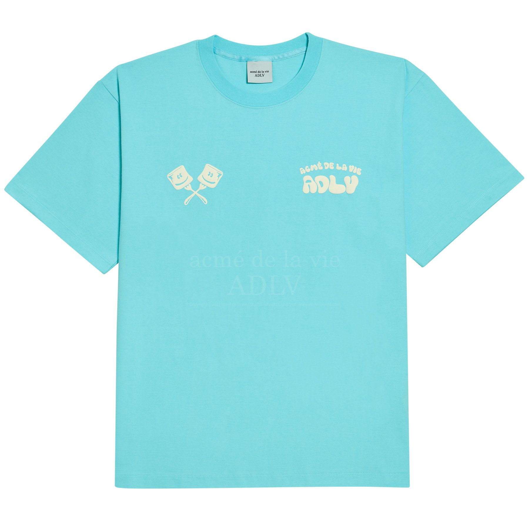  Áo thun ADLV - Acmé de la vie - ADLV MARSHMALLOW SHORT SLEEVE T-SHIRT - SKYBLUE 