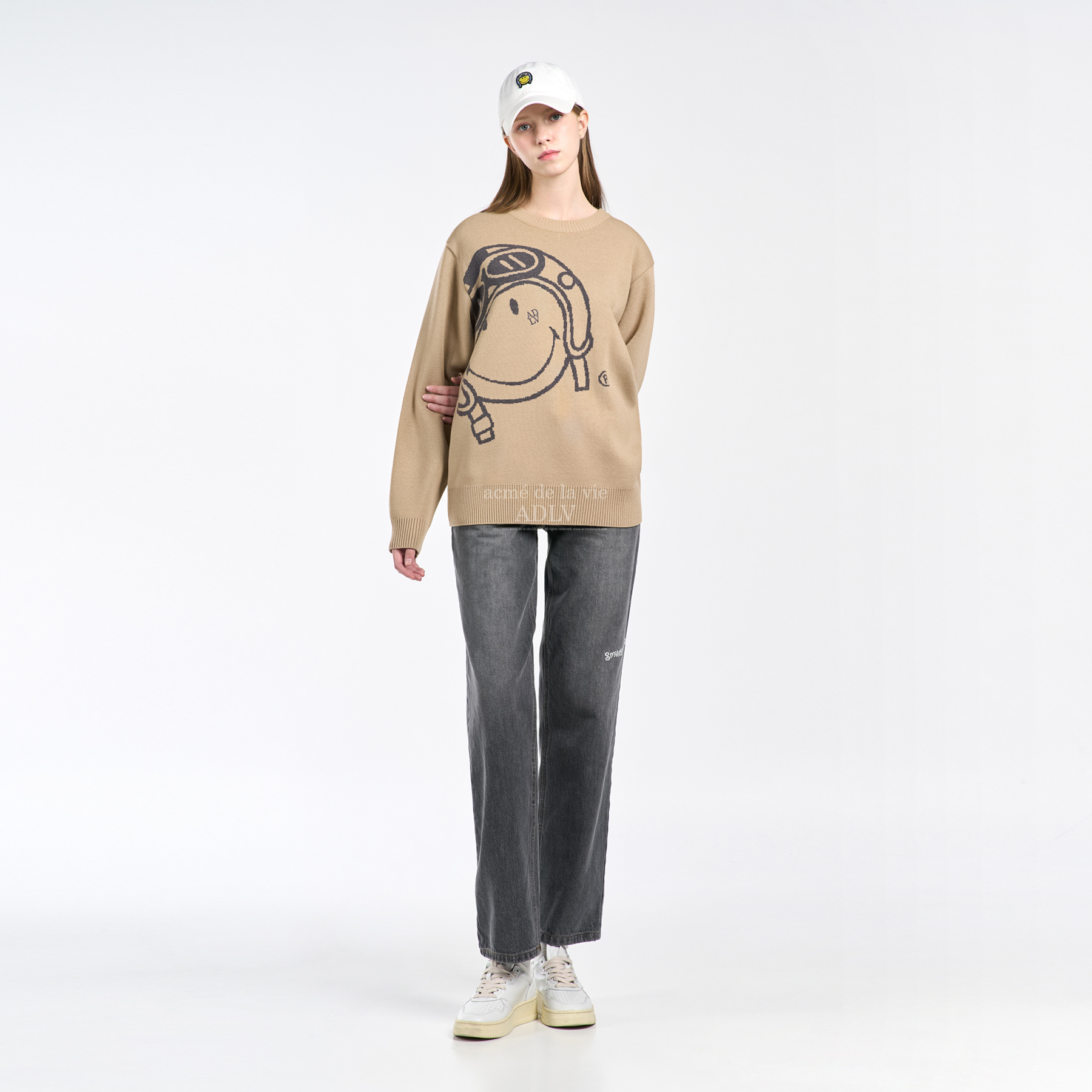 関税込☆ACME DE LA VIE X Smiley☆BIKER SMILEY WAPPEN T-SHIRT 関税込☆ACME DE LA VIE X Smiley☆BIKER SMILEY WAPPEN T-SHIRT