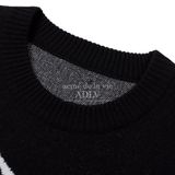  Áo Sweater Acmé de la vie - ACME DE LA VIE X Smiley® BIKER SMILEY FRONT ARTWORK KNIT BLACK 