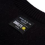  Áo Sweater Acmé de la vie - ACME DE LA VIE X Smiley® BIKER SMILEY FRONT ARTWORK KNIT BLACK 