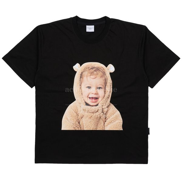  Áo thun Acmé de la vie - BABY FACE BEAR DOLL SHORT SLEEVE T-SHIRT BLACK 