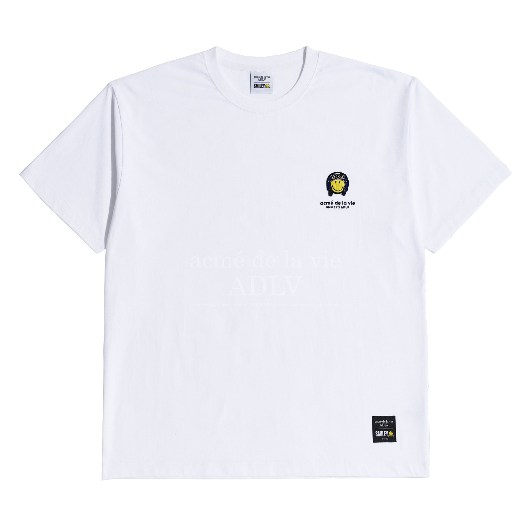 関税込☆ACME DE LA VIE X Smiley☆BIKER SMILEY WAPPEN T-SHIRT Áo thun Acmé de la vie BIKER SMILEY WAPPEN SHORT SLEEVE T