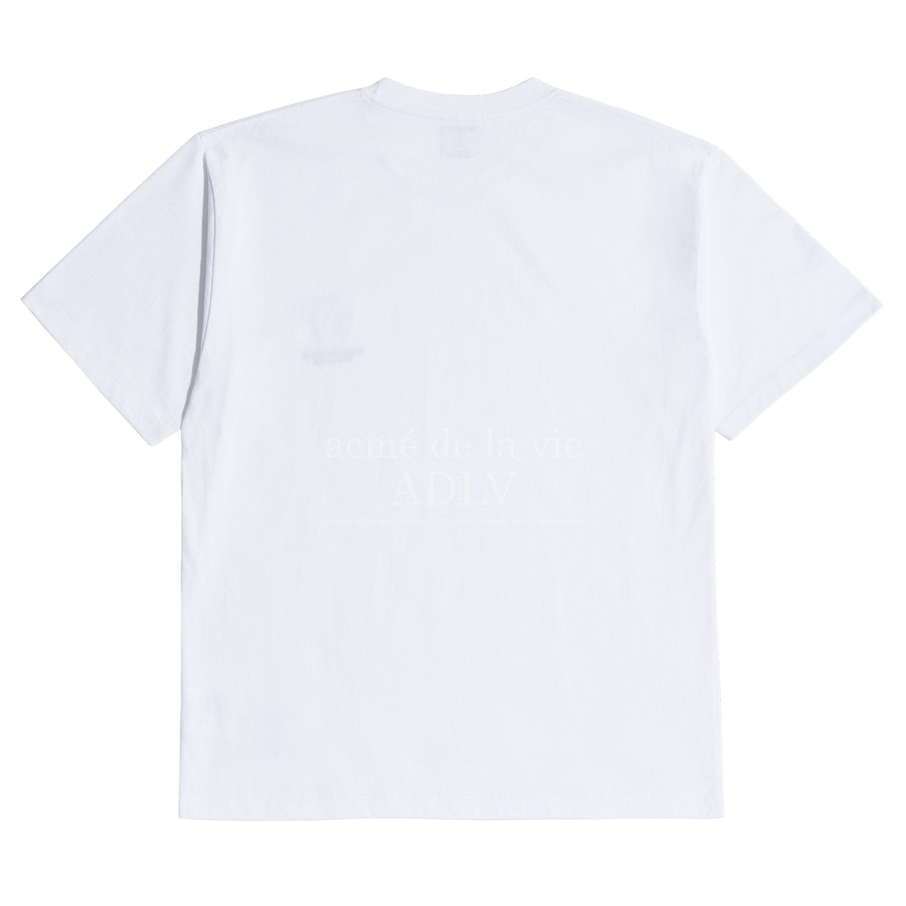  Áo thun - Acmé de la vie - BIKER SMILEY WAPPEN SHORT SLEEVE T-SHIRT WHITE 