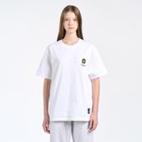  Áo thun - Acmé de la vie - BIKER SMILEY WAPPEN SHORT SLEEVE T-SHIRT WHITE 