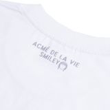  Áo thun - Acmé de la vie X Smiley® - TRAVEL THAT BEGINS SHORT SLEEVE T-SHIRT WHITE 