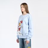  Áo Sweater Acmé de la vie - ACME DE LA VIE X Smiley® ROCKET ARTWORK PRINTING SWEATSHIRT SKYBLUE 