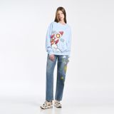  Áo Sweater Acmé de la vie - ACME DE LA VIE X Smiley® ROCKET ARTWORK PRINTING SWEATSHIRT SKYBLUE 