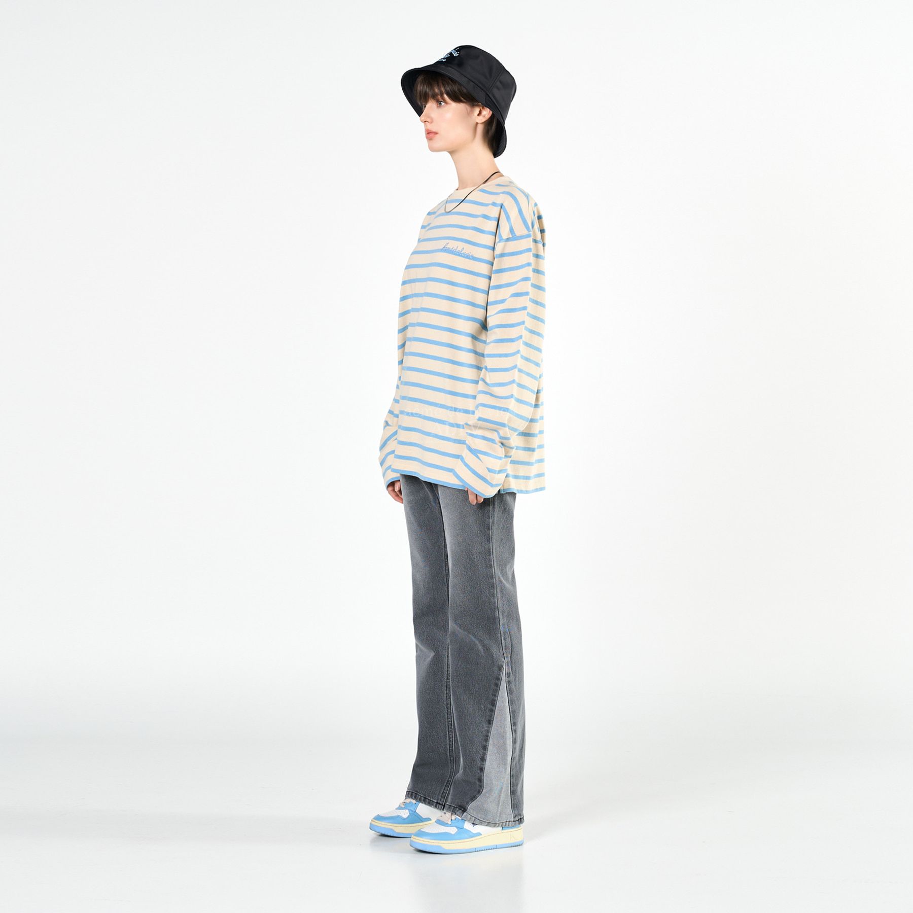 Áo Sweater Acmé de la vie - SCRIPT LOGO STRIPE LONG SLEEVE T