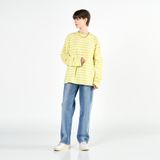  Áo Sweater Acmé de la vie - SCRIPT LOGO STRIPE LONG SLEEVE T- SHIRT YELLOW 