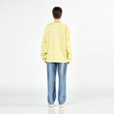  Áo Sweater Acmé de la vie - SCRIPT LOGO STRIPE LONG SLEEVE T- SHIRT YELLOW 