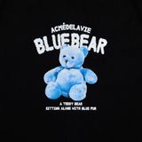  Áo thun - Acmé de la vie - BLUE TEDDY BEAR SHORT SLEEVE T-SHIRT BLACK 