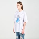  Áo thun - Acmé de la vie - BLUE TEDDY BEAR SHORT SLEEVE T-SHIRT WHITE 