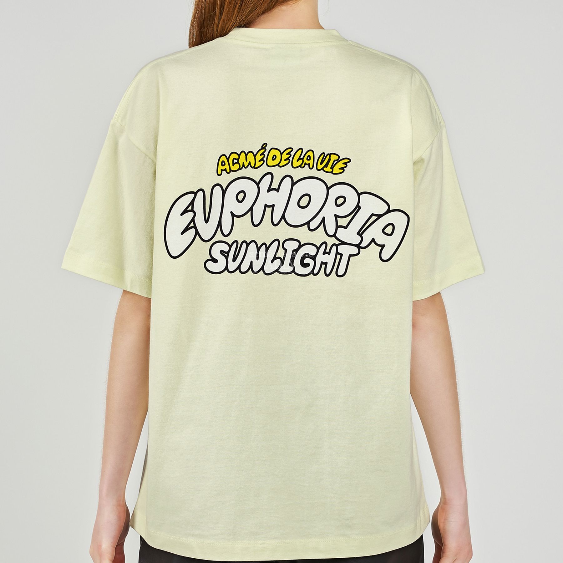  Áo thun Acmé de la vie - EUPHORIA SUNLIGHT FRUIT SHORT SLEEVE T-SHIRT LIGHT YELLOW 