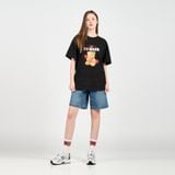  Áo thun - Acmé de la vie - I LOVE TEDDY BEAR SHORT SLEEVE T-SHIRT BLACK 
