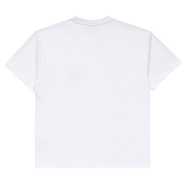  Áo thun - Acmé de la vie - A LOGO EMBLEM PATCH SHORT SLEEVE T-SHIRT WHITE 