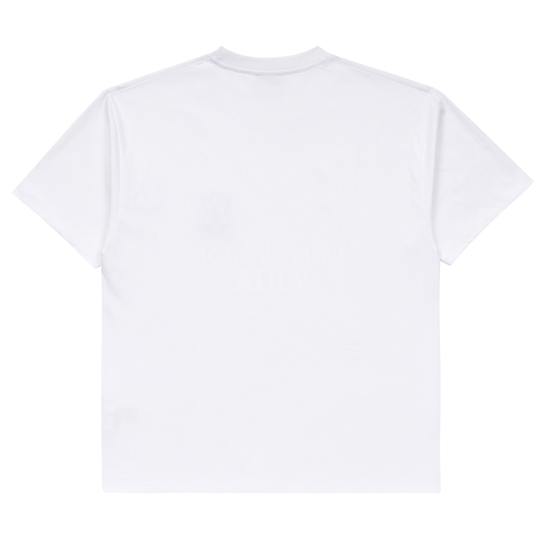  Áo thun - Acmé de la vie - A LOGO EMBLEM PATCH SHORT SLEEVE T-SHIRT WHITE 