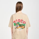  Áo thun - Acmé de la vie - MOUNTAIN TIGER SHORT SLEEVE T-SHIRT BEIGE 