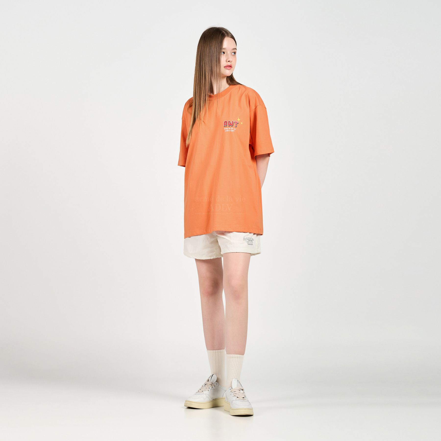  Áo thun - Acmé de la vie - MOUNTAIN TIGER SHORT SLEEVE T-SHIRT ORANGE 