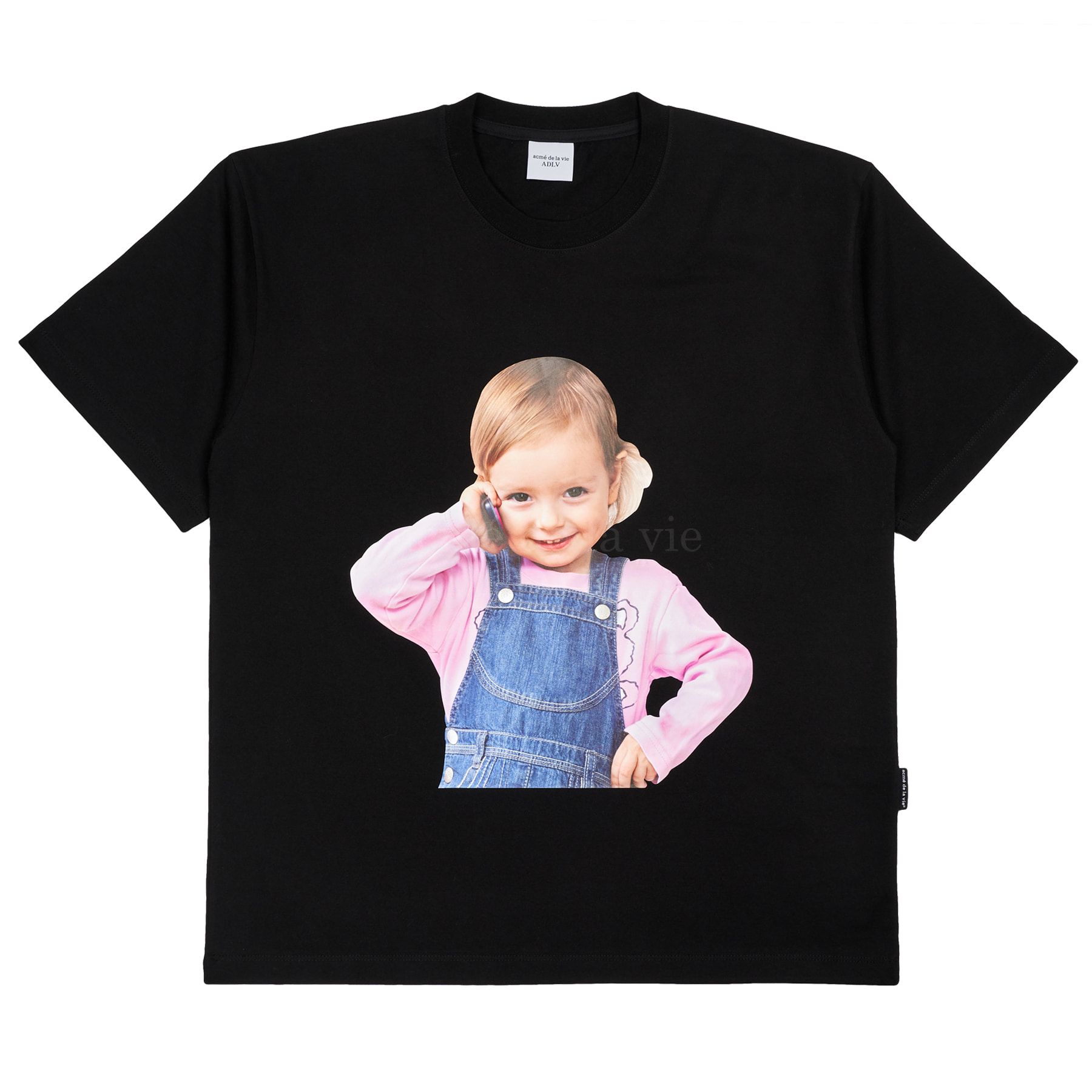  Áo thun ADLV Acmé de la vie - TELEPHONE GIRL BLACK T-SHIRT 