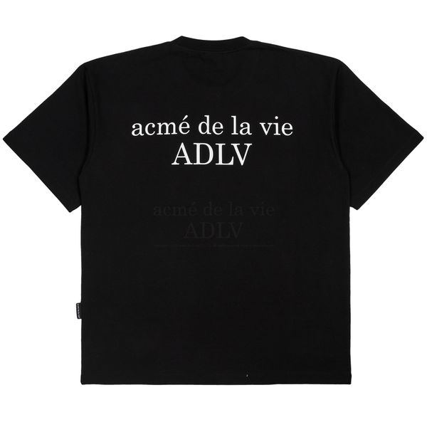  Áo thun Acmé de la vie - BABY FACE MILK GIRL SHORT SLEEVE T-SHIRT BLACK 