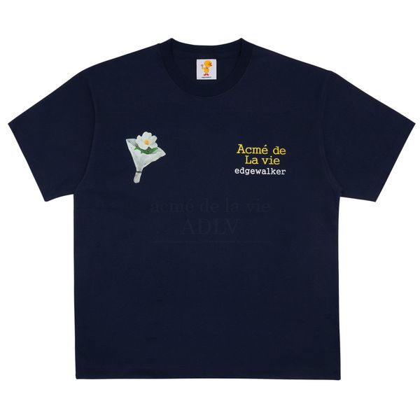  Áo thun ADLV - Acmé de la vie x Edgewalker - No.90 SHORT SLEEVE T-SHIRT NAVY 