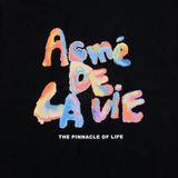  Áo thun - Acmé de la vie - GRADATION CRAYON LOGO SHORT SLEEVE T-SHIRT BLACK 