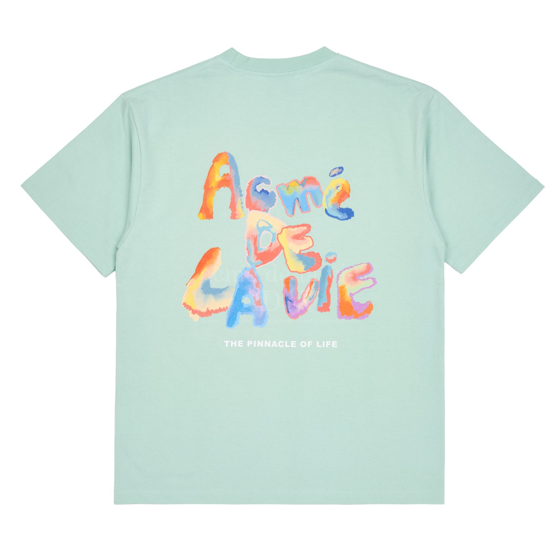  Áo thun - Acmé de la vie - GRADATION CRAYON LOGO SHORT SLEEVE T-SHIRT SKYBLUE 