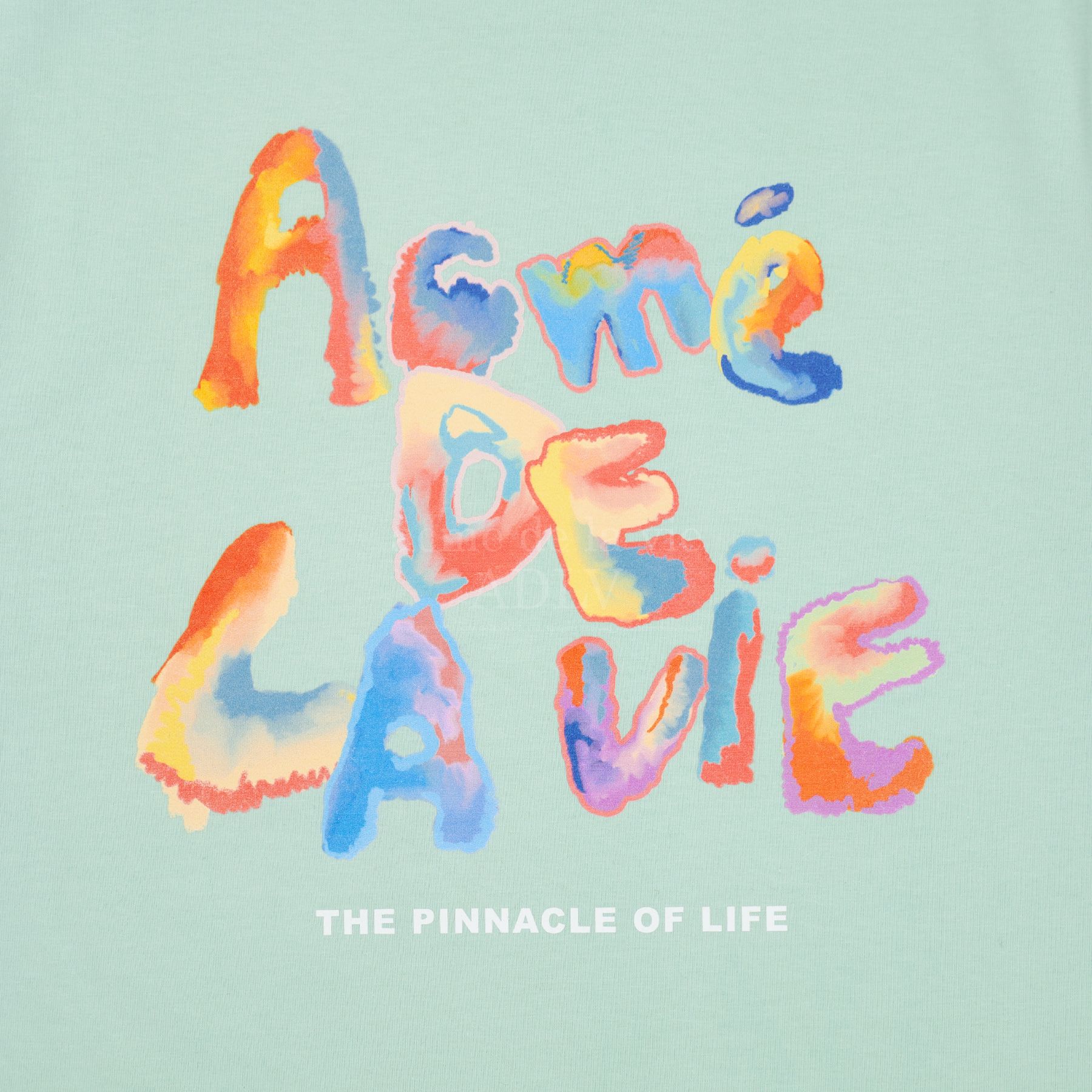  Áo thun - Acmé de la vie - GRADATION CRAYON LOGO SHORT SLEEVE T-SHIRT SKYBLUE 