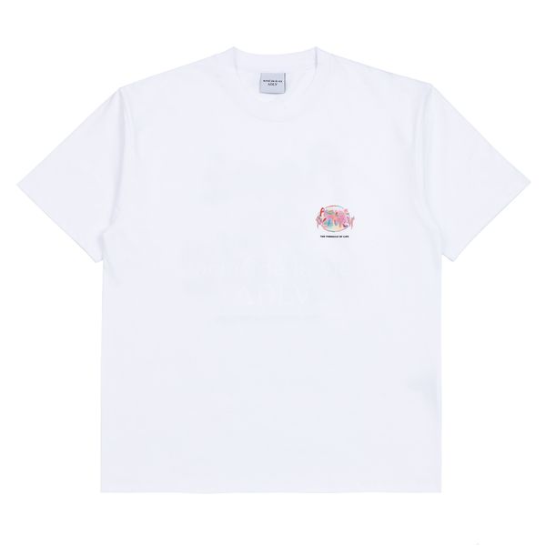  Áo thun - Acmé de la vie - GRADATION CRAYON LOGO SHORT SLEEVE T-SHIRT WHITE 