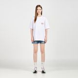  Áo thun - Acmé de la vie - GRADATION CRAYON LOGO SHORT SLEEVE T-SHIRT WHITE 