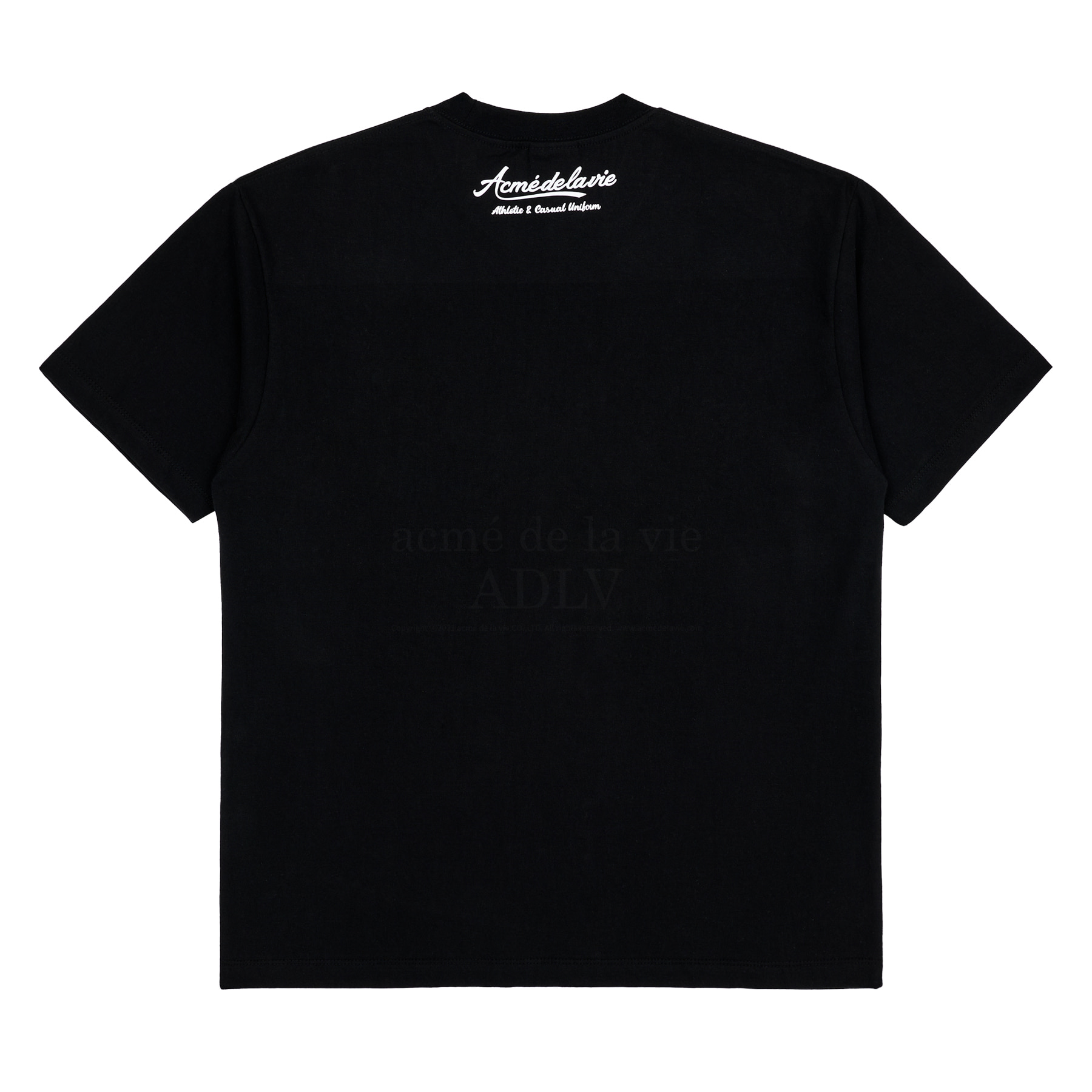 ■acme de la vie■ ADLV BASIC SHORT SLEEVE TSHIRT 2 BLACK AD MUSINSA | acmé de la vie ADLV BASIC SHORT SLEEVE T-SHIRT 2_BLACK