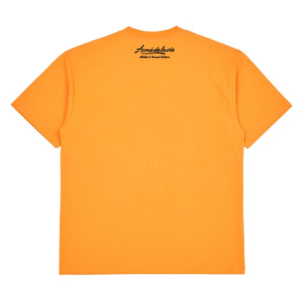  Áo thun - Acmé de la vie - GEL PRINTING LOGO SHORT SLEEVE T-SHIRT ORANGE 