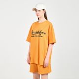  Áo thun - Acmé de la vie - GEL PRINTING LOGO SHORT SLEEVE T-SHIRT ORANGE 