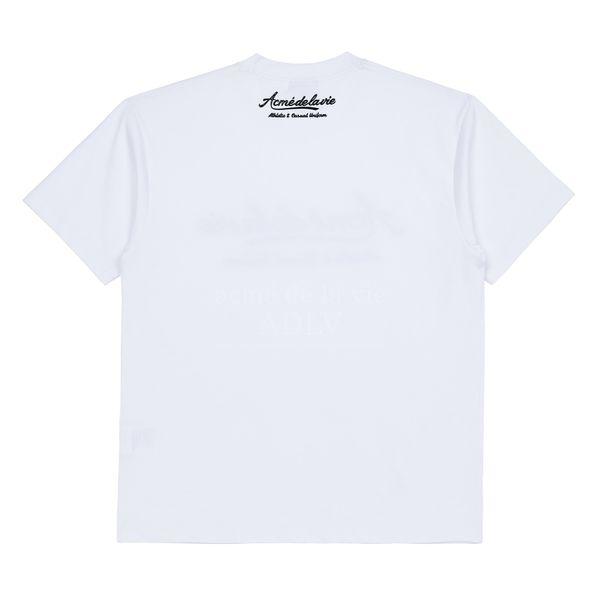  Áo thun - Acmé de la vie - GEL PRINTING LOGO SHORT SLEEVE T-SHIRT WHITE 