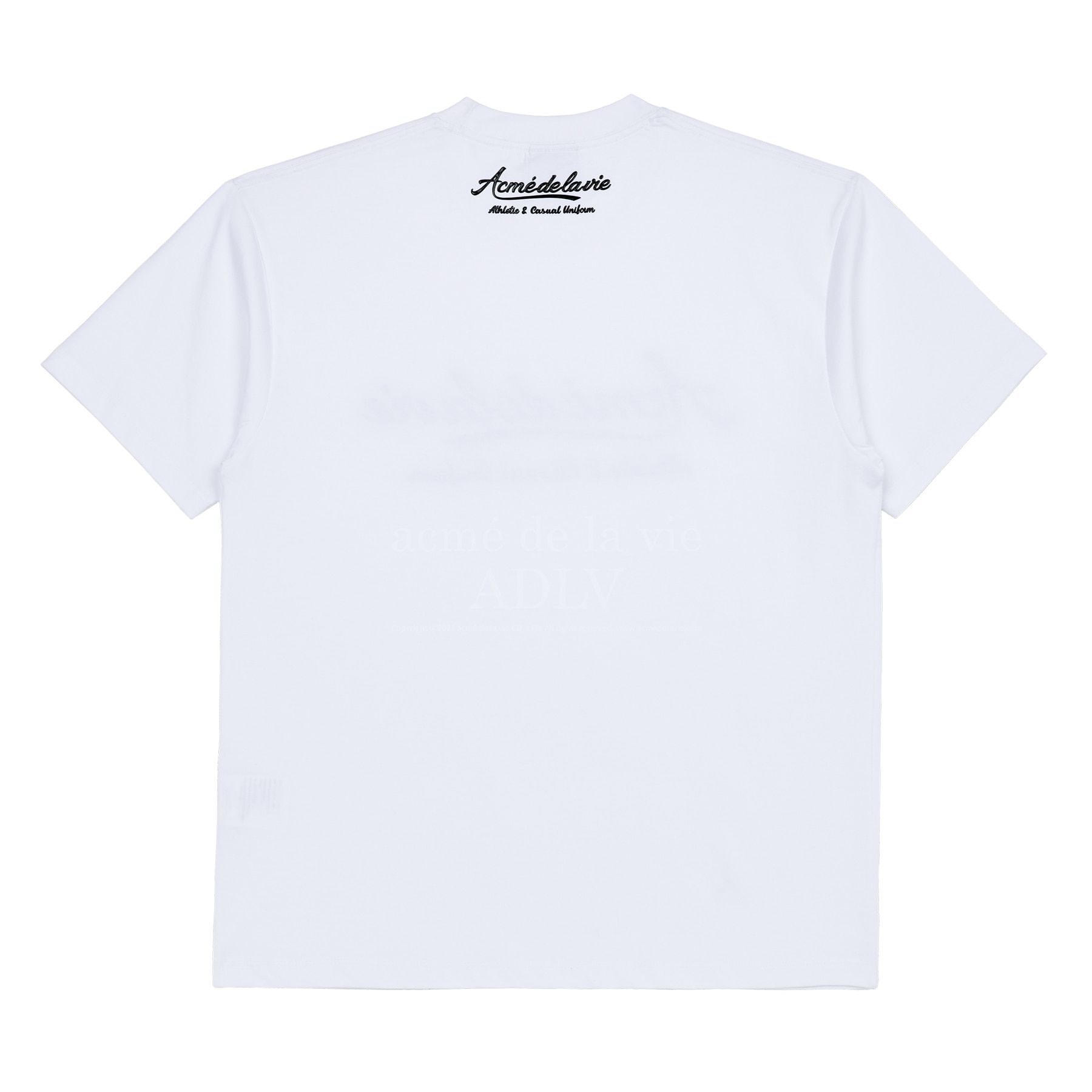  Áo thun - Acmé de la vie - GEL PRINTING LOGO SHORT SLEEVE T-SHIRT WHITE 