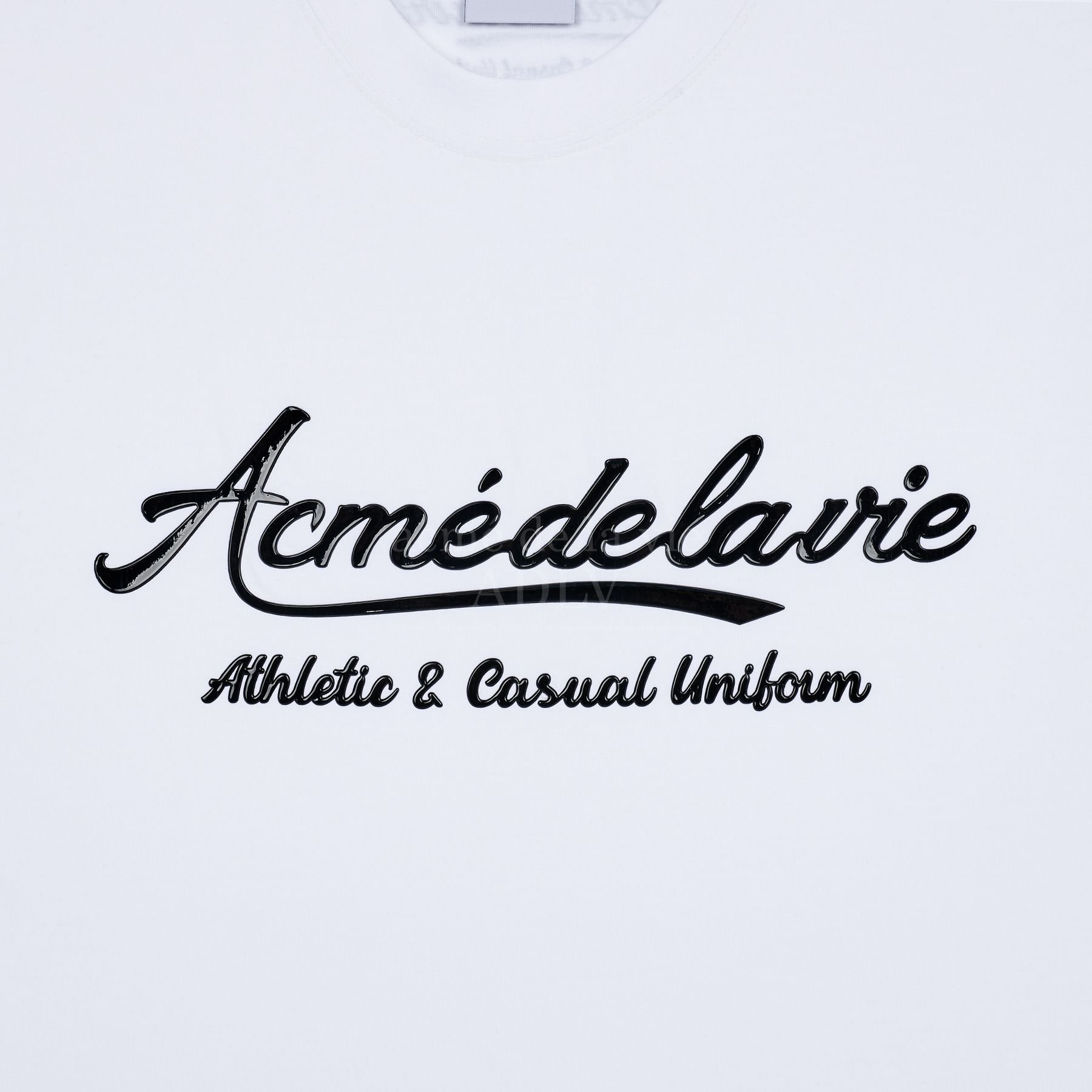  Áo thun - Acmé de la vie - GEL PRINTING LOGO SHORT SLEEVE T-SHIRT WHITE 