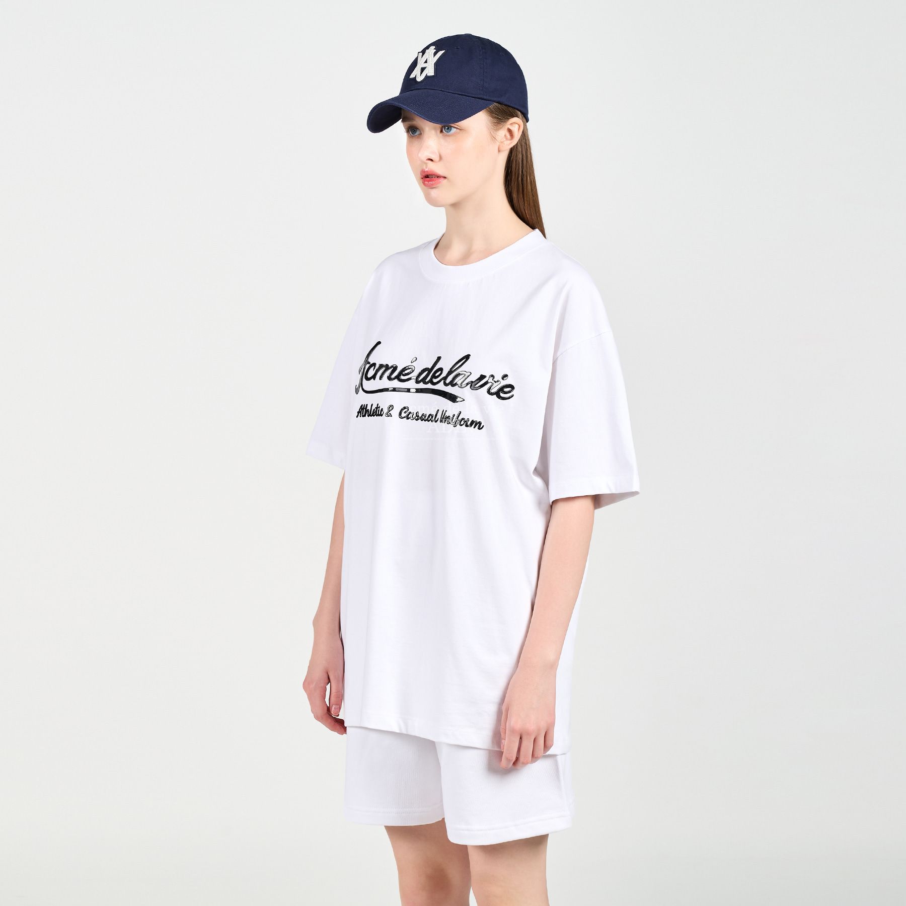  Áo thun - Acmé de la vie - GEL PRINTING LOGO SHORT SLEEVE T-SHIRT WHITE 