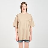  Áo thun - Acmé de la vie - PEARL PRINTING LOGO SHORT SLEEVE T-SHIRT BEIGE 