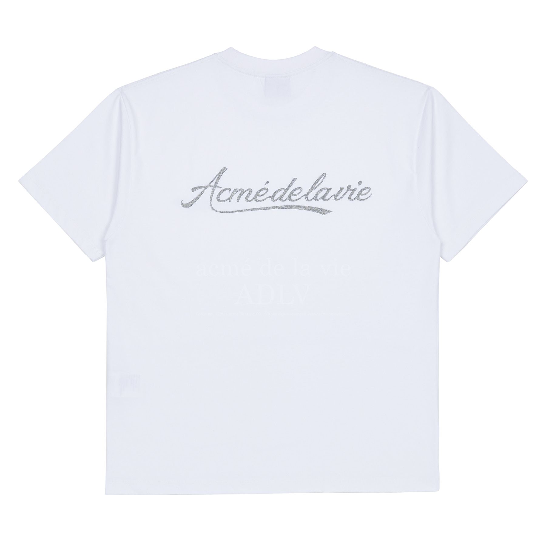  Áo thun - Acmé de la vie - PEARL PRINTING LOGO SHORT SLEEVE T-SHIRT WHITE 